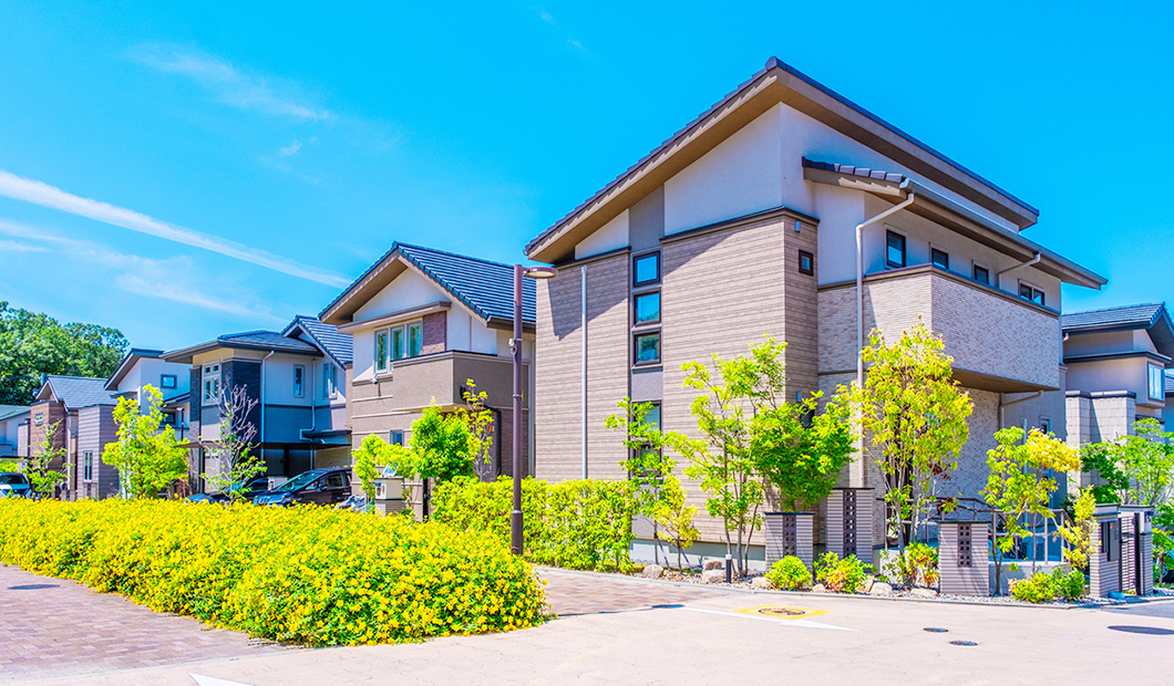 住宅街の画像